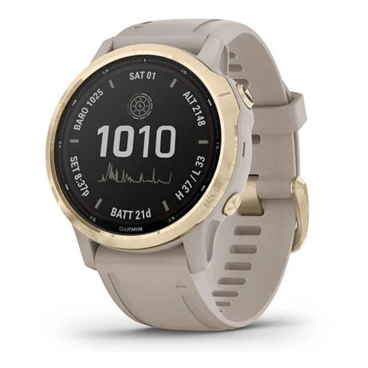Garmin Fenix 6S Pro Solar Edition GPS Watch Sand/grey 8 Garmin Fenix 6S Pro Solar Edition GPS Watch Sand/grey - Image 8